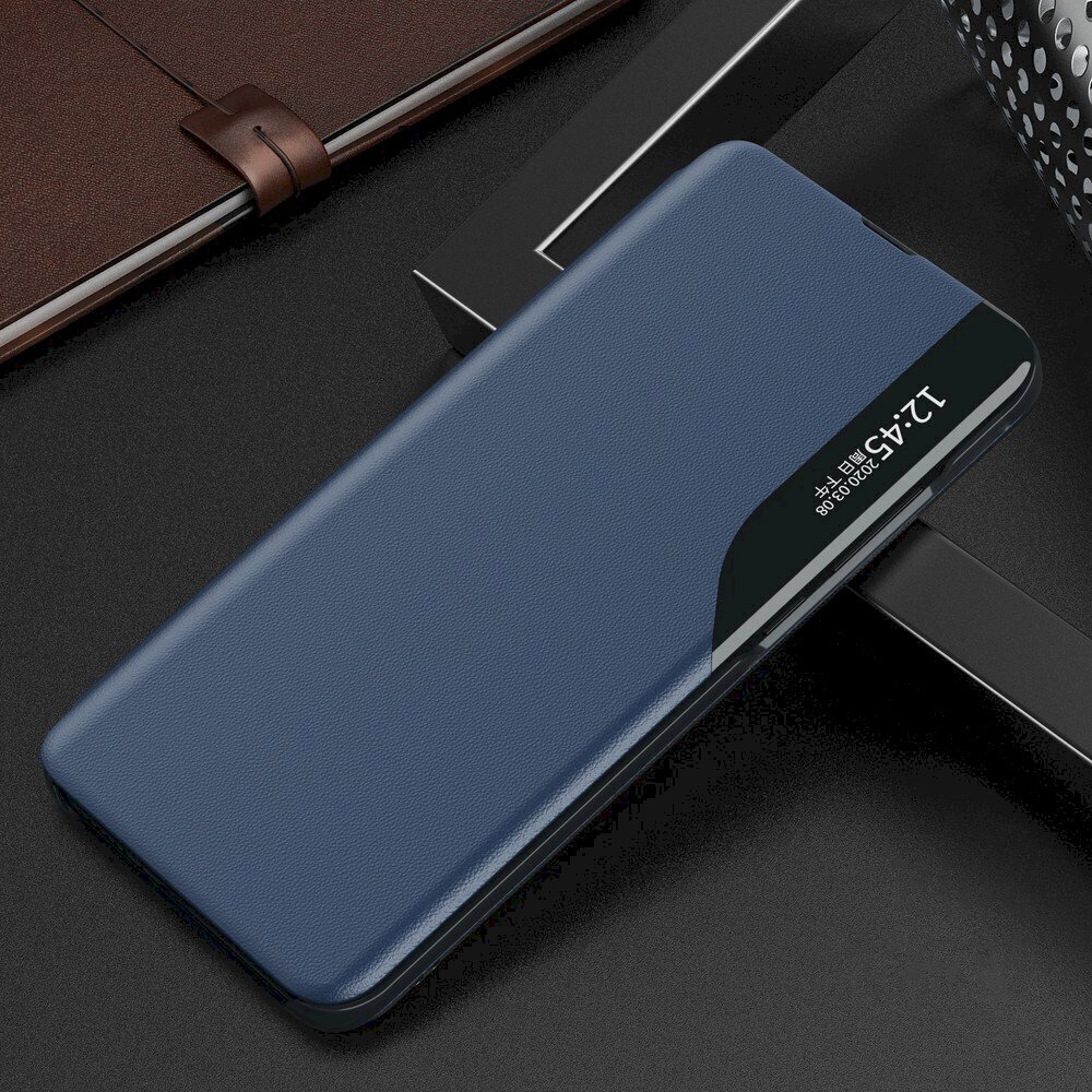 Fusion Eco Leather View dėklas, skirtas Samsung A725 / A726 Galaxy A72 / A72 5G, mėlynas kaina ir informacija | Telefono dėklai | pigu.lt