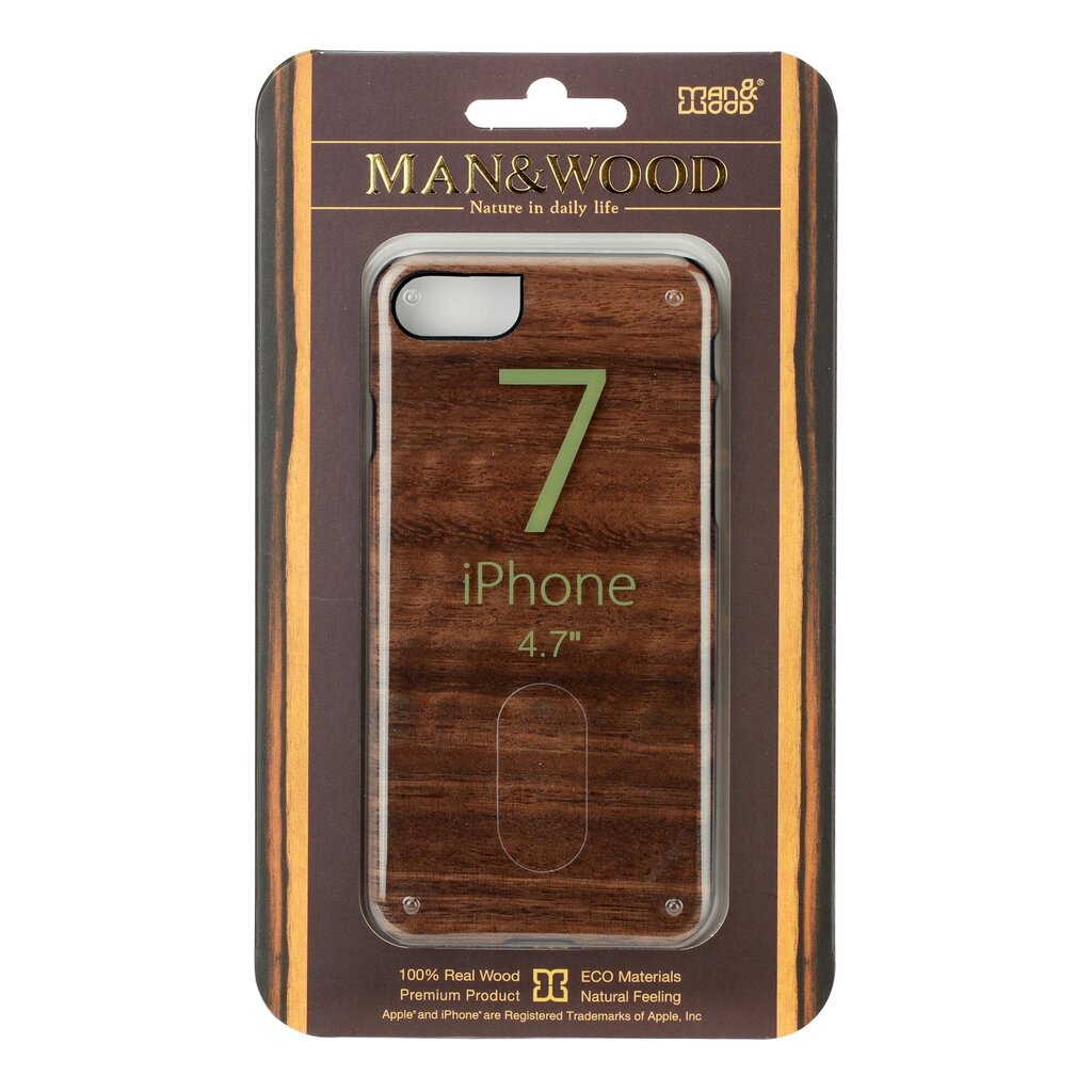 Man&Wood 1000000409 skirtas iPhone 7/8/SE kaina ir informacija | Telefono dėklai | pigu.lt