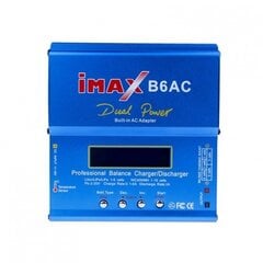 Įkroviklis su maitinimo šaltiniu + adapteriais ir temperatūros jutikliu „Imax B6AC“ 80W kaina ir informacija | Elementų krovikliai | pigu.lt