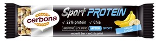 Javainių batonėlis Cerbona Protein, 35 g kaina ir informacija | Saldumynai | pigu.lt