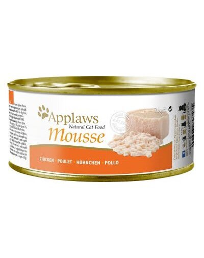 Applaws Cat Mousse su vištiena, 12x(6x70g) kaina ir informacija | Konservai katėms | pigu.lt