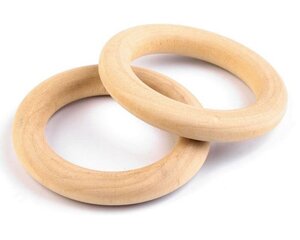 Žiedas medinis 49/33mm kaina ir informacija | Papuošalų gamybai, vėrimui | pigu.lt