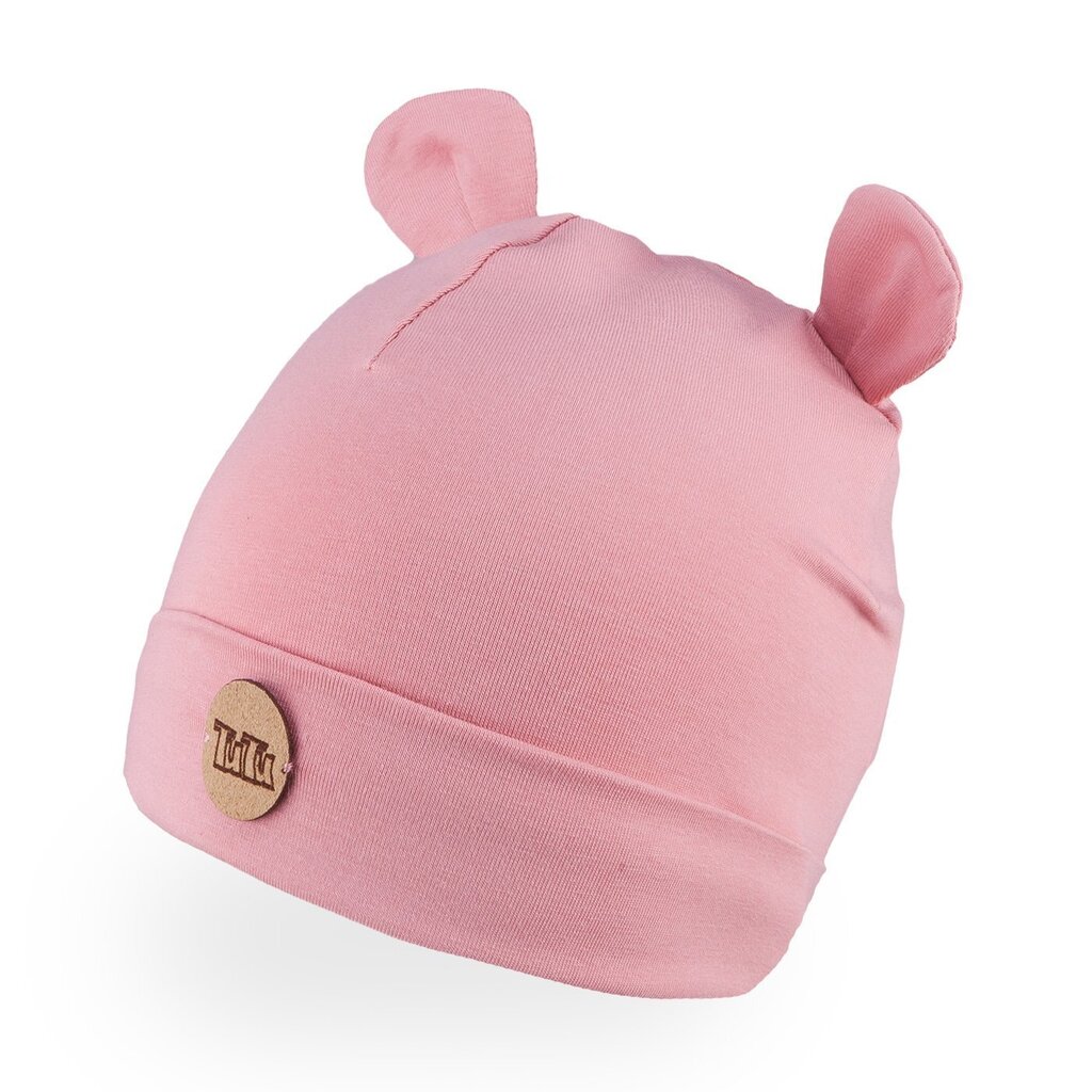 Pavasarinė dviguba kepurė mergaitėms TuTu, rožinė kaina ir informacija | Kepurės, pirštinės, kaklaskarės kūdikiams | pigu.lt