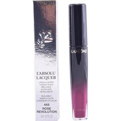 Lūpų blizgis Lancome L'Absolu Lacquer nr. 468 Rose Revolution, 8 ml kaina ir informacija | Lūpų dažai, blizgiai, balzamai, vazelinai | pigu.lt