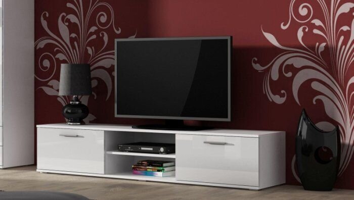 TV spintelė Cama Meble Soho 180, balta kaina ir informacija | TV staliukai | pigu.lt