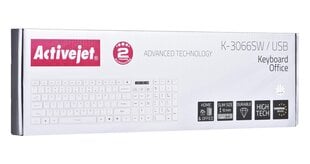 Клавиатура Activejet K-3066SW цена и информация | Клавиатуры | pigu.lt