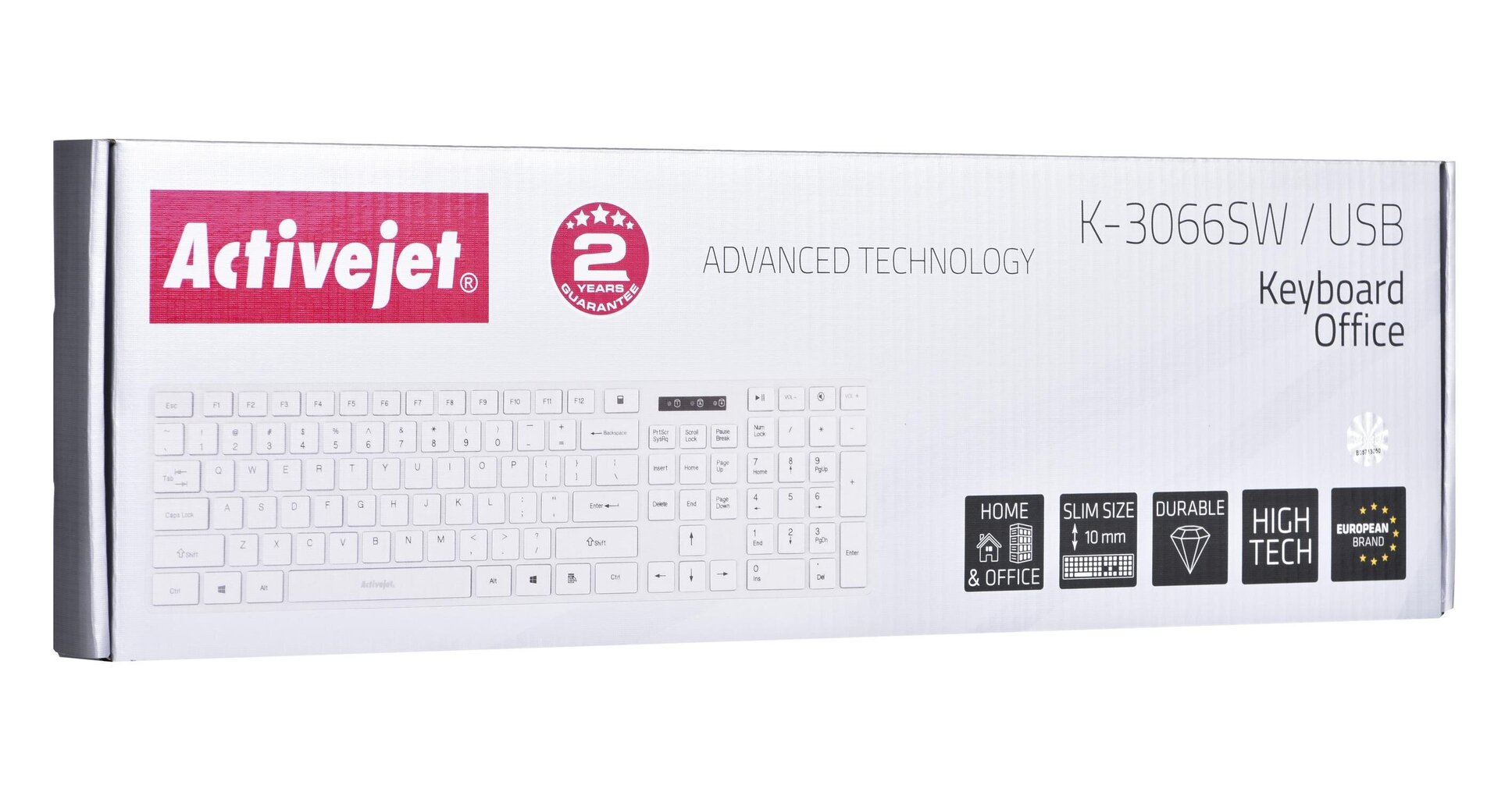 Activejet K-3066SW цена и информация | Klaviatūros | pigu.lt
