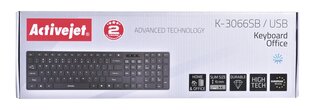 Activejet K-3066SB klaviatūra kaina ir informacija | Klaviatūros | pigu.lt