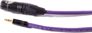 Kabel Melodika Jack 3.5mm - XLR 10m fioletowy kaina ir informacija | Kabeliai ir laidai | pigu.lt