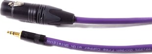 Kabel Melodika Jack 3.5mm - XLR 5m fioletowy kaina ir informacija | Kabeliai ir laidai | pigu.lt