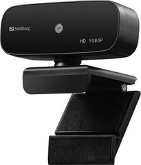 Sandberg 134-14 USB Webcam Autofocus 1080P HD цена и информация | Компьютерные (Веб) камеры | pigu.lt