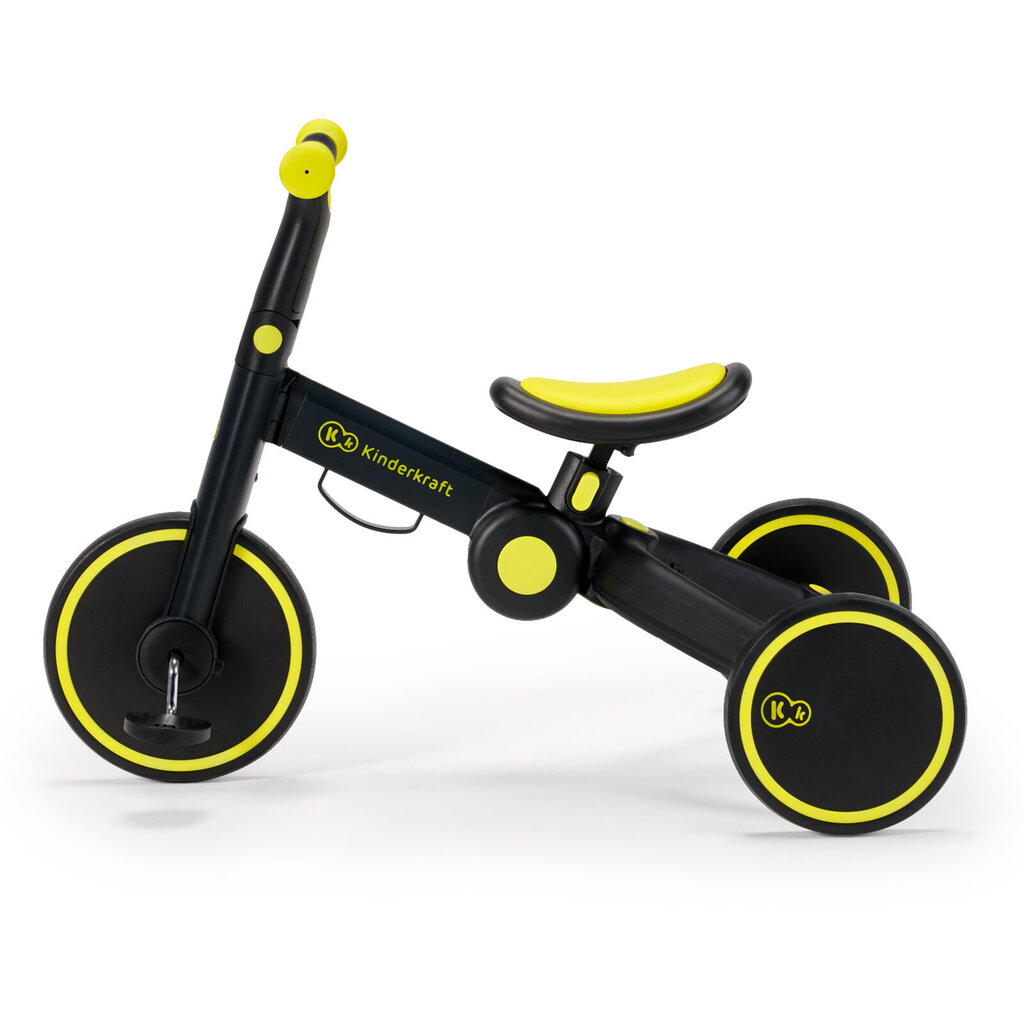 Triratukas 3in1 Kinderkraft 4TRIKE, juodas цена и информация | Triratukai | pigu.lt