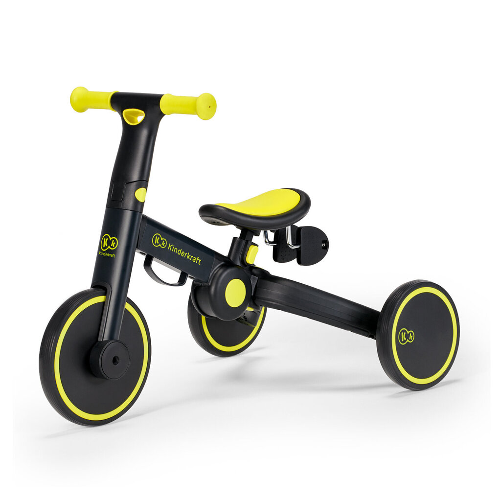 Triratukas 3in1 Kinderkraft 4TRIKE, juodas цена и информация | Triratukai | pigu.lt