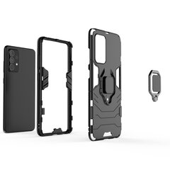 Hurtel Ring Armor Case skirtas Samsung Galaxy A52s 5G / A52 5G / A52 4G, juodas kaina ir informacija | Telefono dėklai | pigu.lt