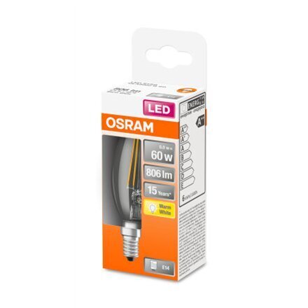 LED lemputė Osram 4058075434981, E14, 6W kaina ir informacija | Elektros lemputės | pigu.lt