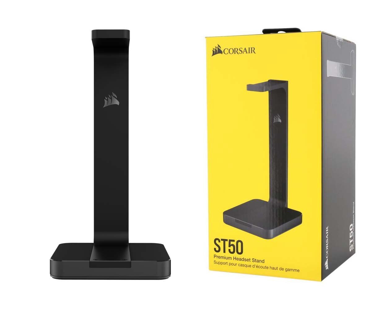 Corsair Headset Stand ST50 kaina ir informacija | Ausinių aksesuarai | pigu.lt