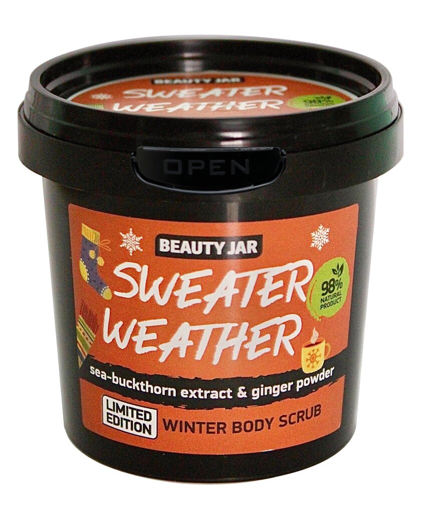 Kūno šveitiklis Beauty Jar Scrub Sweater Weather, 200 g kaina ir informacija | Kūno šveitikliai | pigu.lt