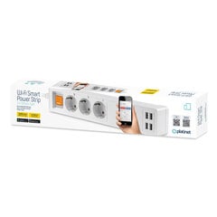 Удлинитель PLATINET Smart 16 A, 4 x USB-A/5 A, приложение TUYA, 1,8 м цена и информация | Удлинители | pigu.lt