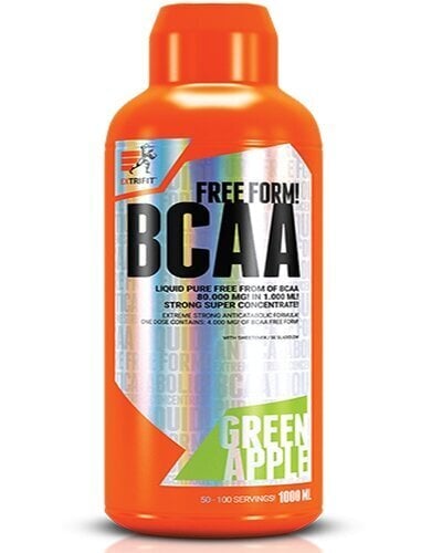 Aminorūgštys Extrifit BCAA Free Form Liquid 80 000 mg, obuolių skonio, 1000 ml kaina ir informacija | Aminorūgštys | pigu.lt