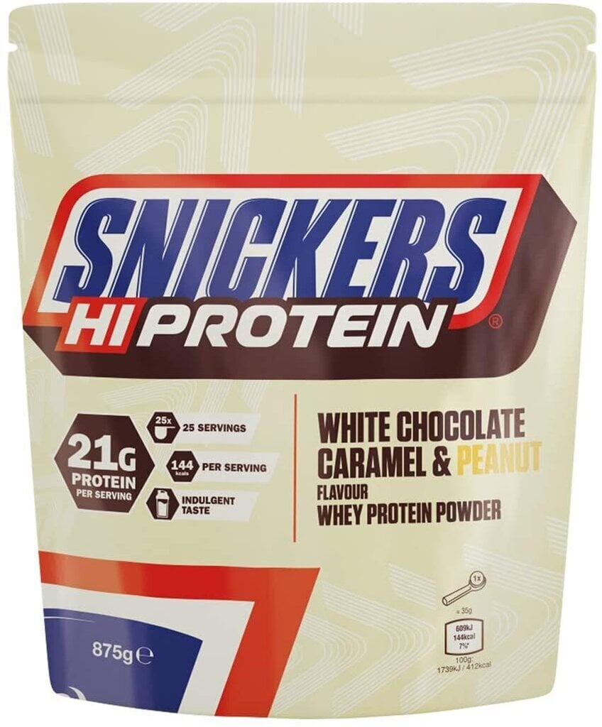 Baltymai Snickers White Protein Powder, 875 g. kaina ir informacija | Baltymai | pigu.lt