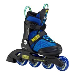 Riedučiai K2 Raider Pro 2021, 32-37, juodi/mėlyni kaina ir informacija | K2 Sportas, laisvalaikis, turizmas | pigu.lt