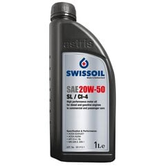 SwissOil SAE 20W-50 SL / CI-4 variklių alyva, 1L kaina ir informacija | Variklinės alyvos | pigu.lt