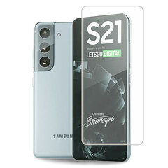 Защитное стекло Samsung Galaxy S21Plus, S21+ 2.5D, 0.33 мм, full glue цена и информация | Google Pixel 3a - 3mk FlexibleGlass Lite™ защитная пленка для экрана | pigu.lt