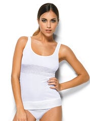 Блуза на широких бретельках Intimidea 212171, белая цена и информация | Нательные женские майки | pigu.lt