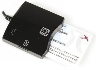 ID kortelių skaitytuvas Hallo USB (+SIM) kaina ir informacija | Adapteriai, USB šakotuvai | pigu.lt