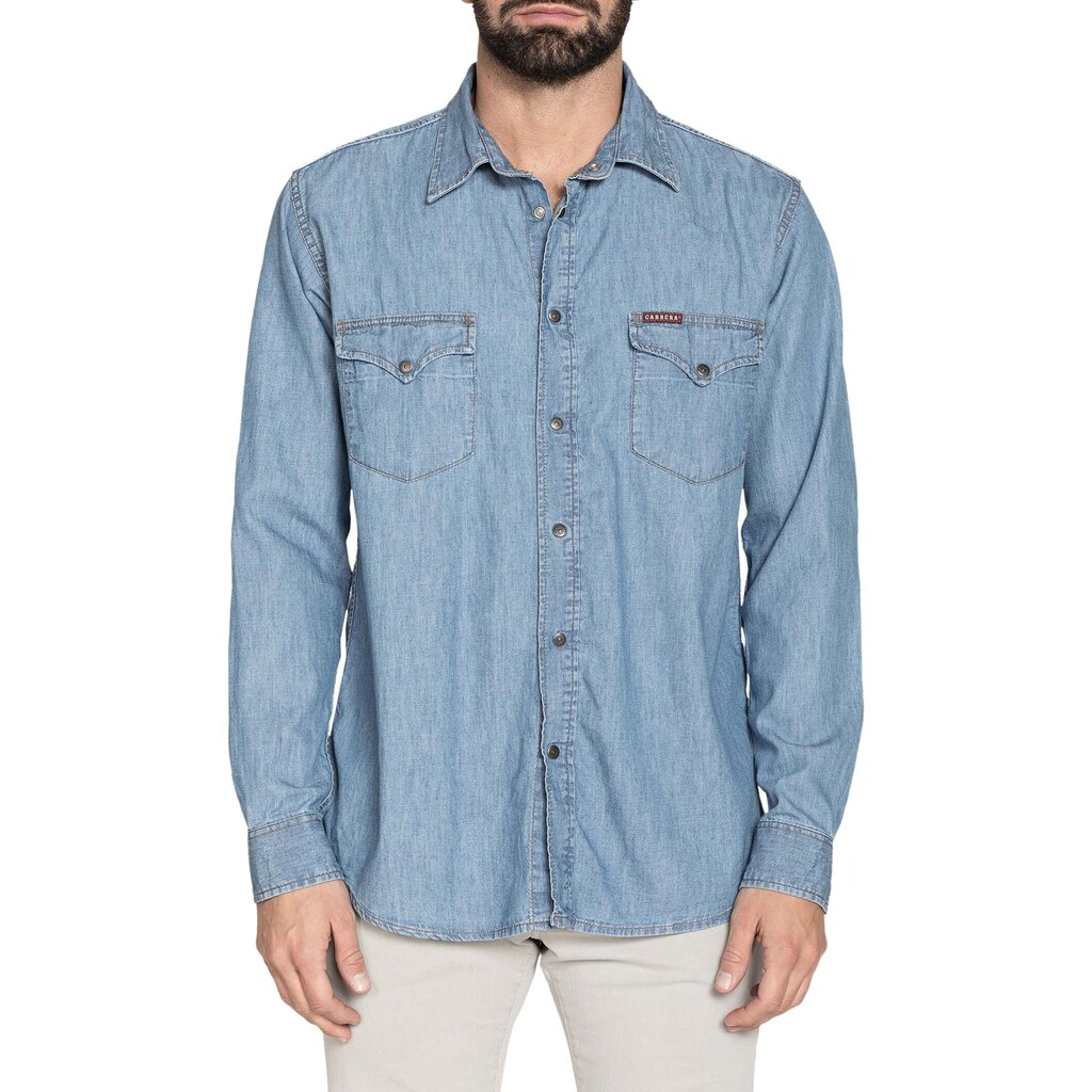 Marškiniai vyrams Carrera Jeans 205-1005A, mėlyni цена и информация | Vyriški marškiniai | pigu.lt