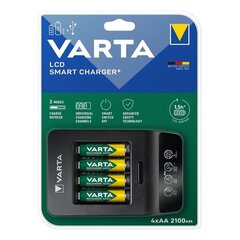 Зарядное устройство Varta LCD Smart 4xAA 2100mAh 576841 цена и информация | Зарядные устройства для элементов питания | pigu.lt