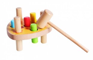 Красочный деревянный молоток цена и информация | Игрушки для малышей | pigu.lt