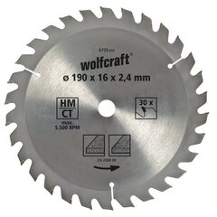 Режущий диск Wolfcraft 6733000 160 x 2,4 mm цена и информация | Пилы, циркулярные станки | pigu.lt