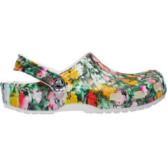 Crocs™ moteriškos šlepetės Classic Printed Floral Clog, žalios kaina ir informacija | Šlepetės moterims | pigu.lt