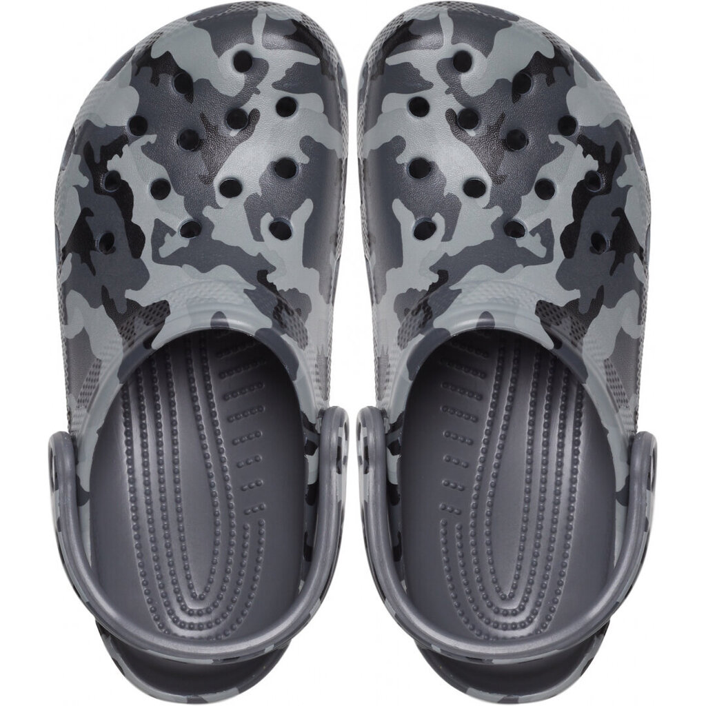 Šlepetės moterims Crocs™ Classic Printed Camo Clog, pilkos kaina ir informacija | Šlepetės moterims | pigu.lt