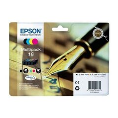 Картридж с Совместимый чернилами Epson Multipack T16 Жёлтый Чёрный Циановый Розовый цена и информация | Картриджи для струйных принтеров | pigu.lt