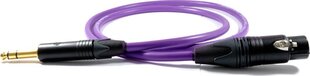 Kabel Melodika Jack 6.3mm - XLR 17m fioletowy kaina ir informacija | Kabeliai ir laidai | pigu.lt