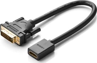 DVI M-F HDMI Ugreen (20118), 15 cm цена и информация | Адаптеры, USB-разветвители | pigu.lt