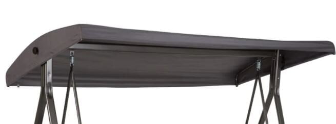 Stogelis lauko sūpynėms Patio II 224x125 cm, tamsiai pilkas kaina ir informacija | Lauko sūpynės | pigu.lt