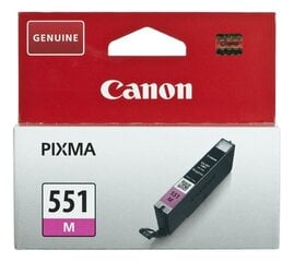 Картридж с оригинальными чернилами Canon CLI-551 Жёлтый: Цвет - Маджентовый цена и информация | Картриджи для струйных принтеров | pigu.lt