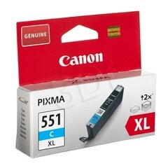 Картридж Canon CLI-551XL C ink cyan, 11 мл цена и информация | Картриджи для струйных принтеров | pigu.lt