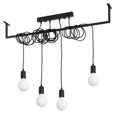 Chandelier SALAMANCA 4 black NICKEL SL.0895 цена и информация | Люстры | pigu.lt