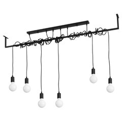 Chandelier SALAMANCA 6 black NICKEL SL.0896 цена и информация | Люстры | pigu.lt