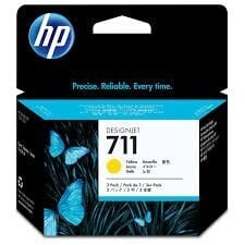 Картридж для принтера HP 711 (CZ136A), желтый цена и информация | Картриджи для струйных принтеров | pigu.lt