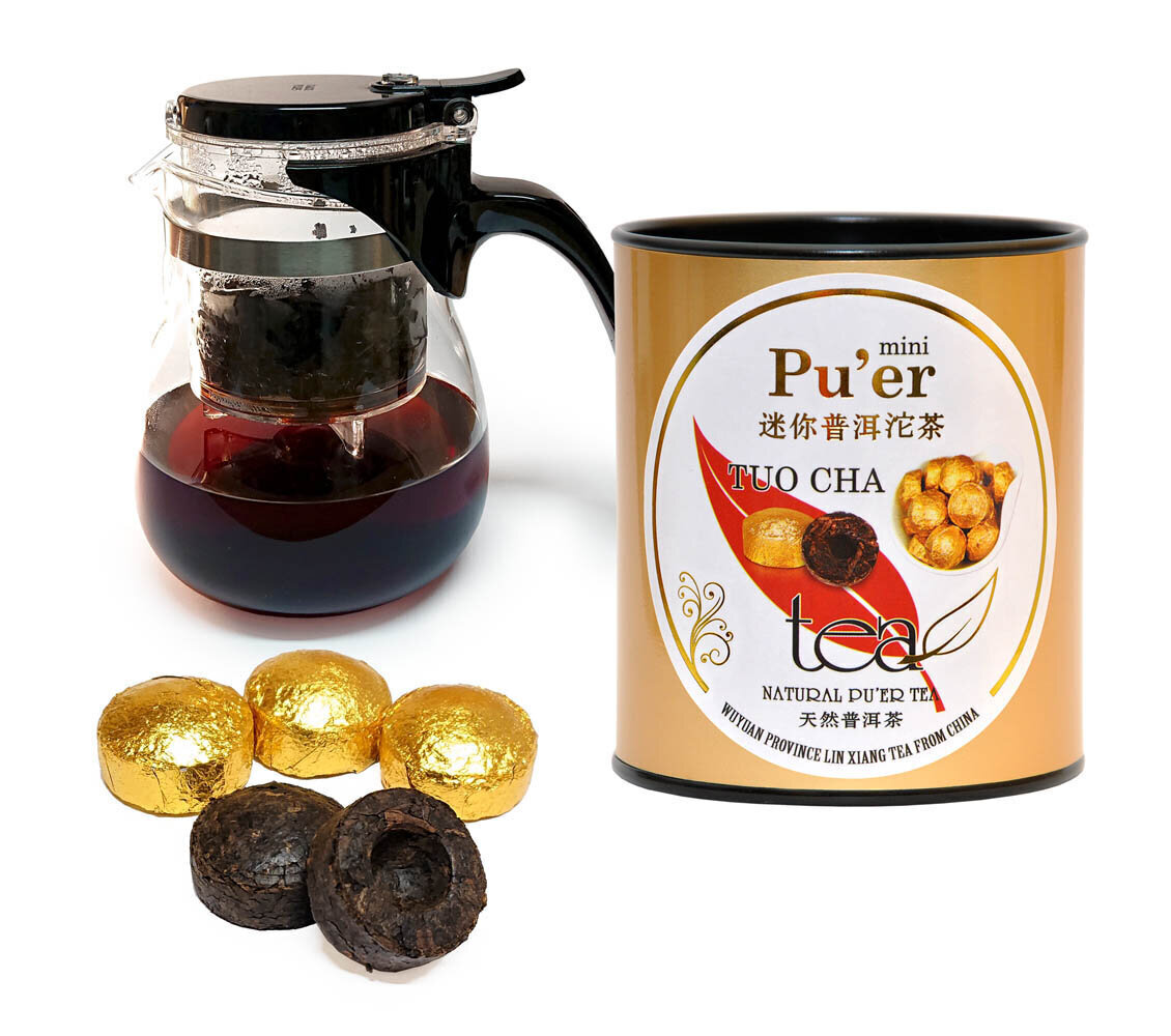 mini Pu-erh arbata TUO-CHA (Shy) A - „Paukščio lizdas”, 100 g kaina ir informacija | Arbata | pigu.lt