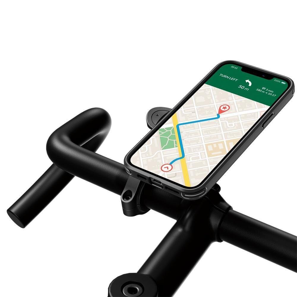 SPIGEN GEARLOCK Bike Mount Dėklas iPHONE 12 PRO MAX, juoda цена и информация | Telefono dėklai | pigu.lt