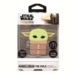 Power Squad: Star Wars: The Mandalorian - The Child (Baby Yoda) Retractable Cable 3-in-1, 80cm kaina ir informacija | Kabeliai ir laidai | pigu.lt