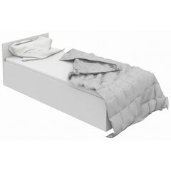Кровать с решеткой и матрасом NORE CLP 90x200 см, белая цена и информация | Кровати | pigu.lt