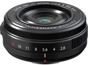 Fujifilm XF 27mm F2.8 R WR, juoda kaina ir informacija | Objektyvai | pigu.lt