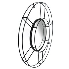 Зеркало Homede Tesia, 56x56, черное цена и информация | Зеркала | pigu.lt